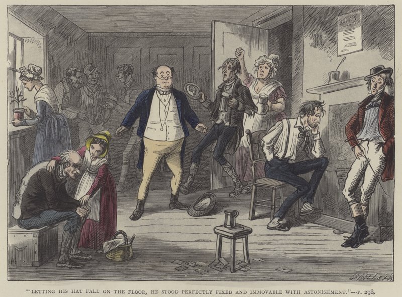 Pickwick Kağıtları için İllüstrasyon by Hablot Knight Browne