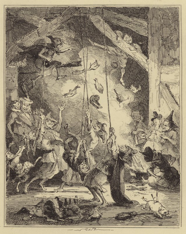 Cadıların Buluşması by Hablot Knight Browne