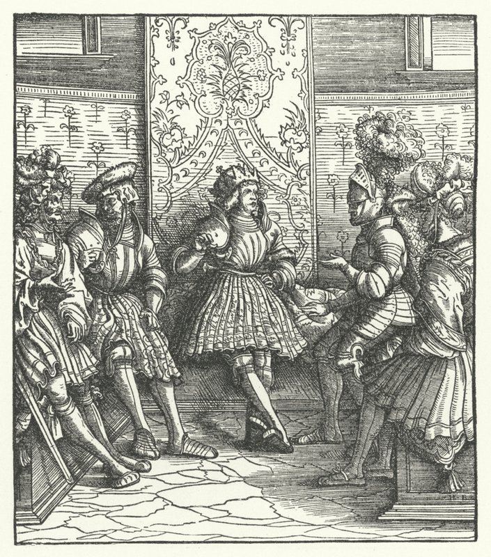 Fransız savaş konseyi by Hans (after) Burgkmair