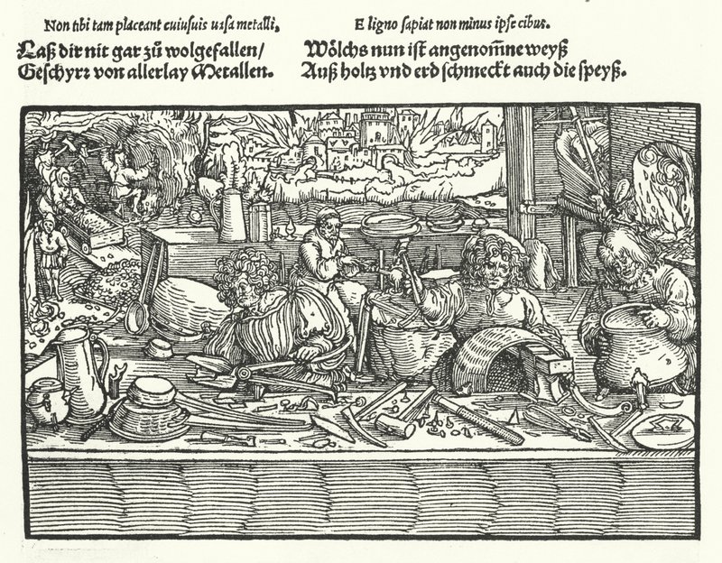 Bakırcı (gravür) by Hans (after) Burgkmair