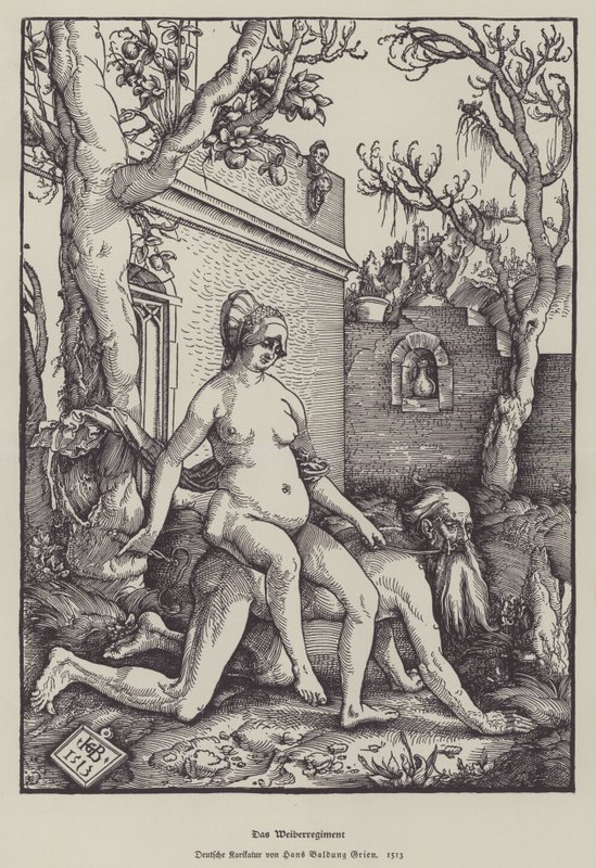 Aristoteles ve Phyllis, 1513 by Hans Baldung Grien