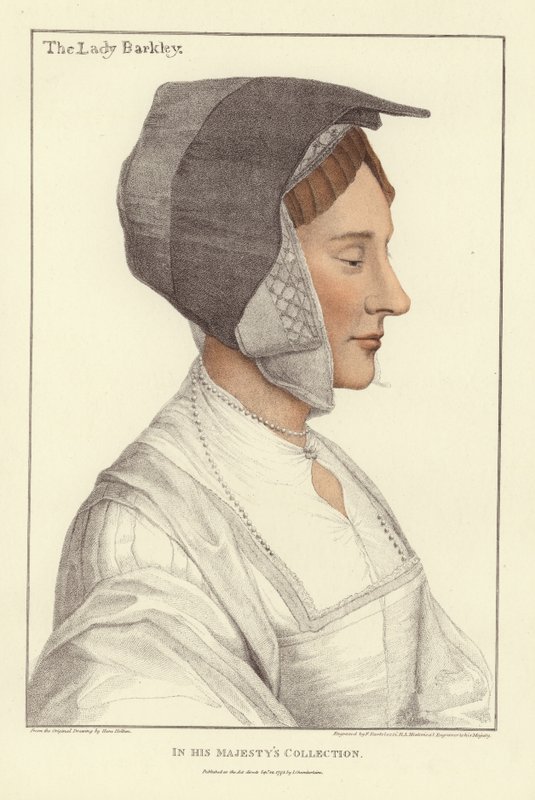Anne Berkeley, Baroness Berkeley (aquatint) by Hans Holbein der Jüngere