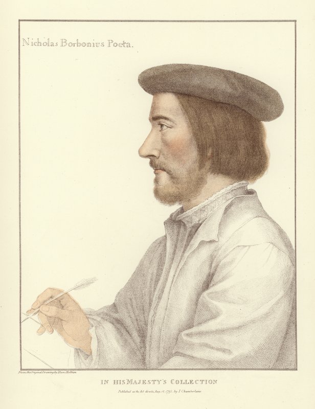 Nicholas Borbonius (aquatint) by Hans Holbein der Jüngere