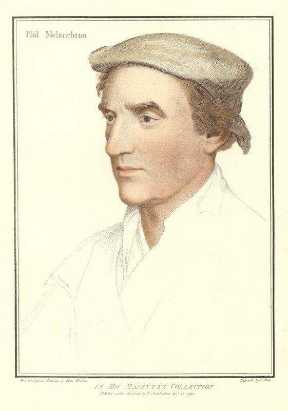 Philipp Melanchthon (aquatint) by Hans Holbein der Jüngere