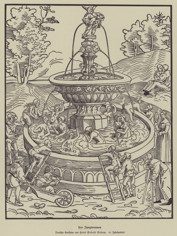 Gençlik Çeşmesi, 16. Yüzyıl by Hans Sebald Beham