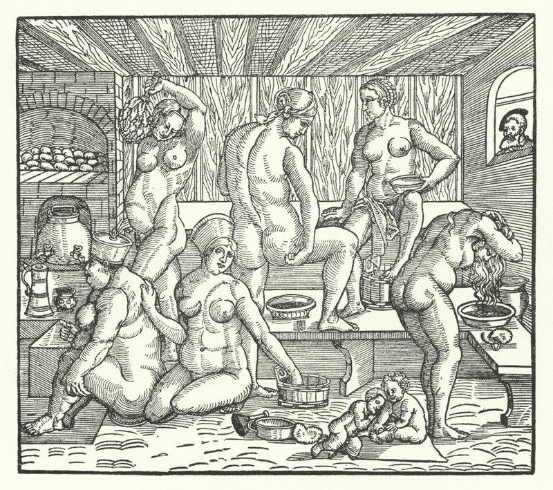 Kadınlar banyo by Hans Sebald Beham
