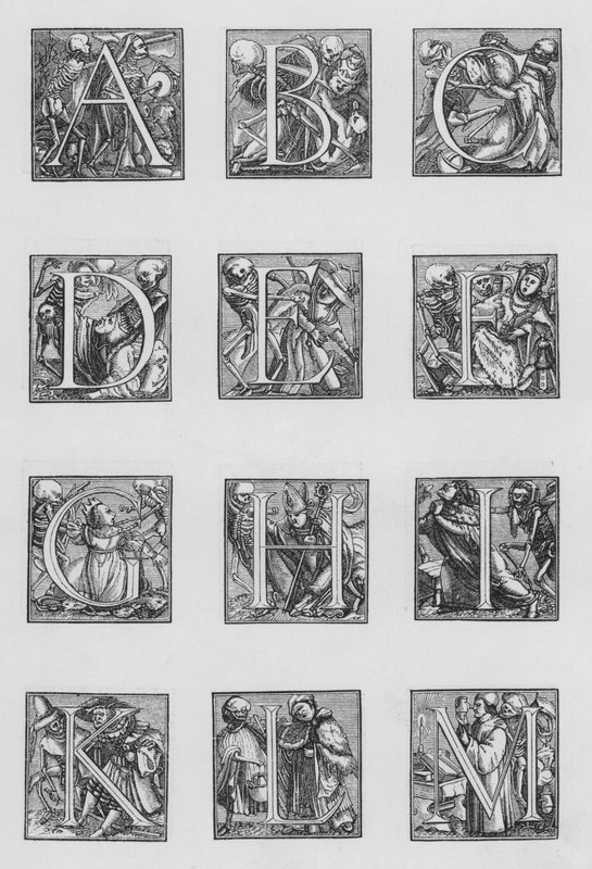 Holbein alfabesi by Hans after Holbein the Younger