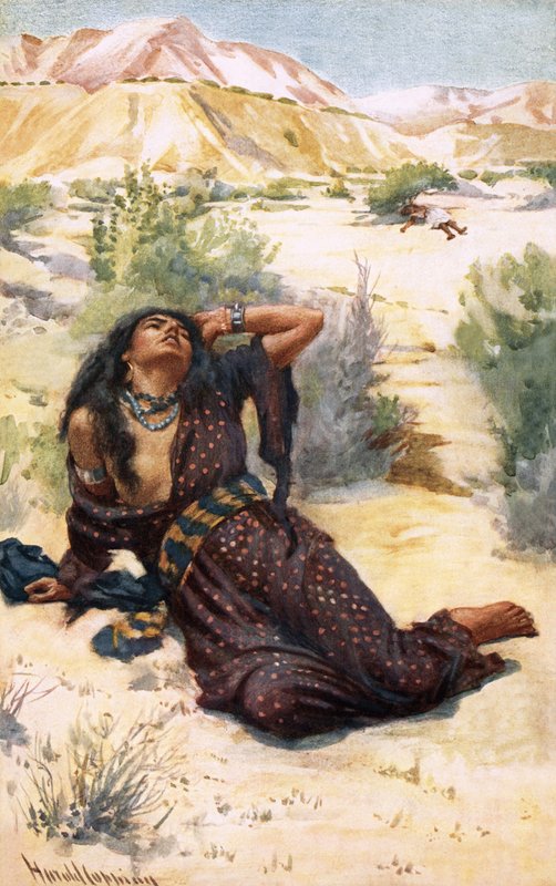 Hacer ve İsmail by Harold Copping