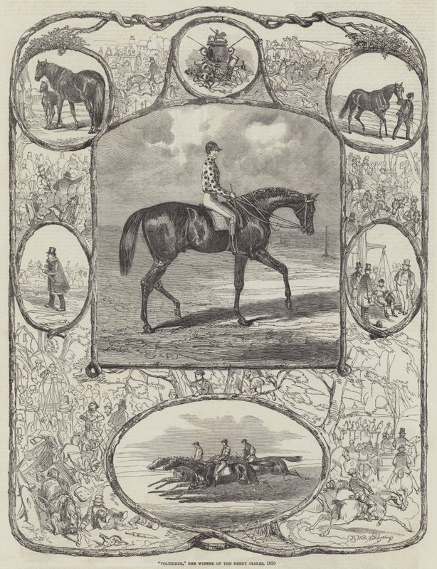 ವೋಲ್ಟಿಗರ್, ಡರ್ಬಿ ಸ್ಟೇಕ್ಸ್ ವಿಜೇತ, 1850 ಟರ್ಕ್ by Harrison William Weir