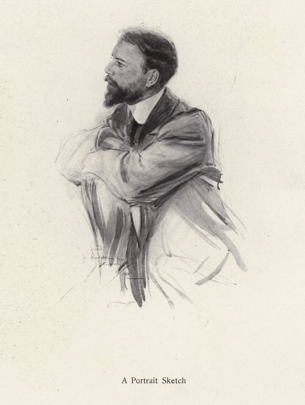 Orta yaşlı bir adamın portresi (lito) by Harrison Fisher