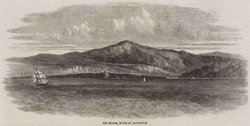 ಬಿಕ್ ದ್ವೀಪ, ಸೇಂಟ್ ಲಾರೆನ್ಸ್ ಟರ್ಕ್ ನದಿ by Harry Fenn