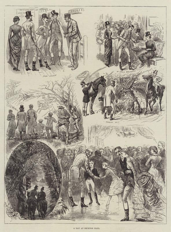 ಬೆಕ್ಟನ್ ಹಾಲ್ ಟರ್ಕಿಯಲ್ಲಿ ಒಂದು ದಿನ by Harry Furniss