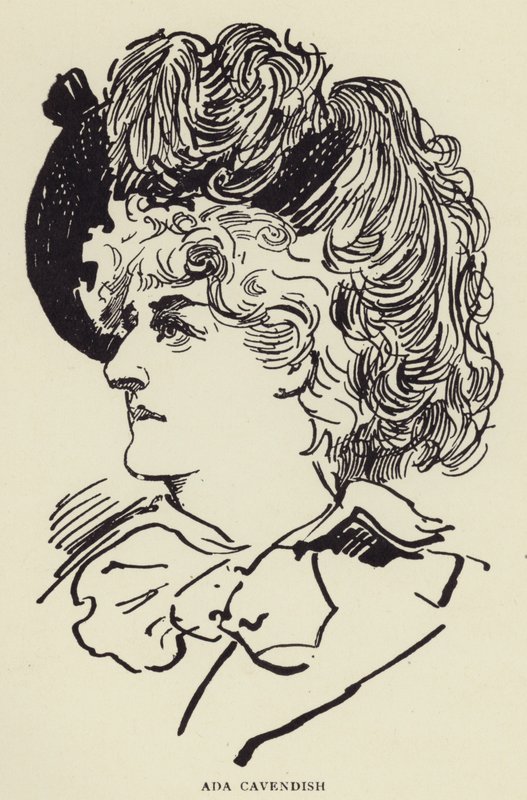Ada Cavendish by Harry Furniss