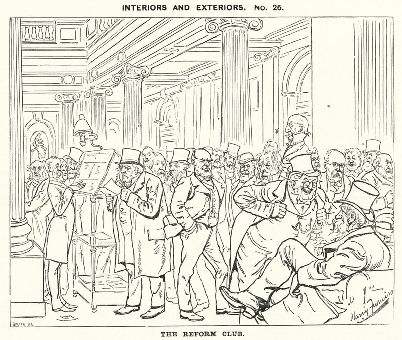 Yumruk karikatürü: Reform Kulübü (gravür) by Harry Furniss
