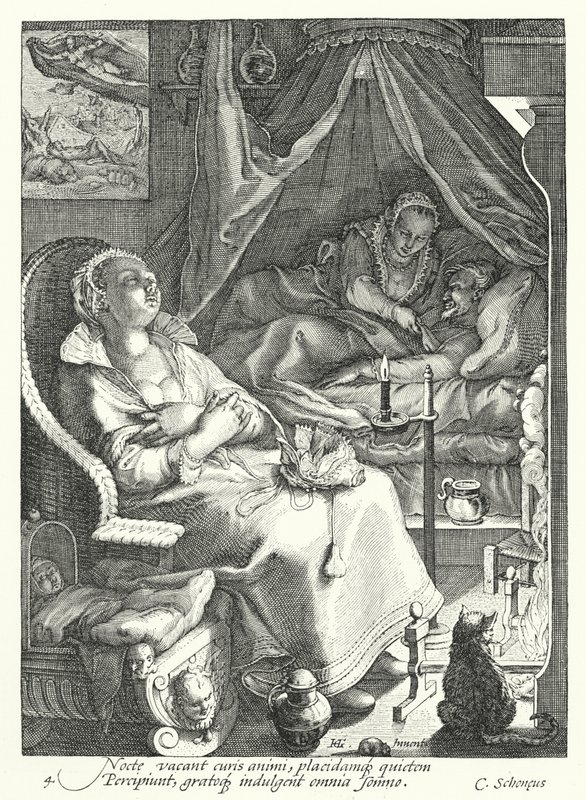 Gece (gravür) by Hendrik (after) Goltzius