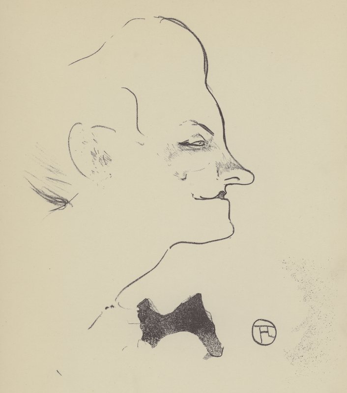 Yvette gilbert by Henri de Toulouse Lautrec