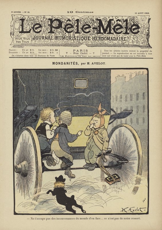 Mondanitler. Le Pele-Mele için çizim, 1902 by Henri Avelot