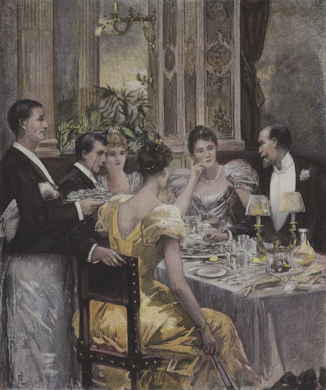 Akşam yemeği partisi by Henri Lafon