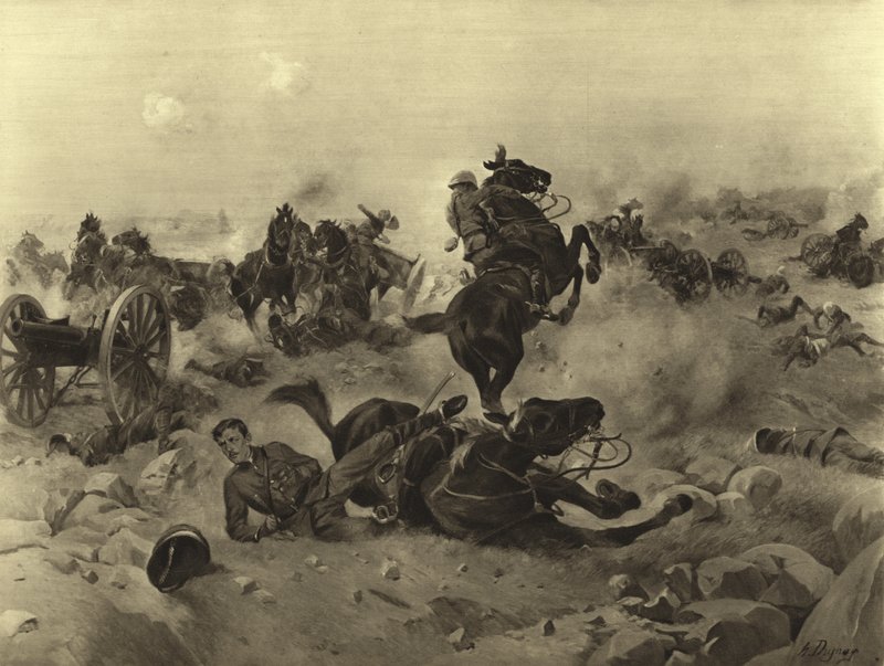 Battle of Colenso, 1899 (gravure) by Henri Louis Dupray