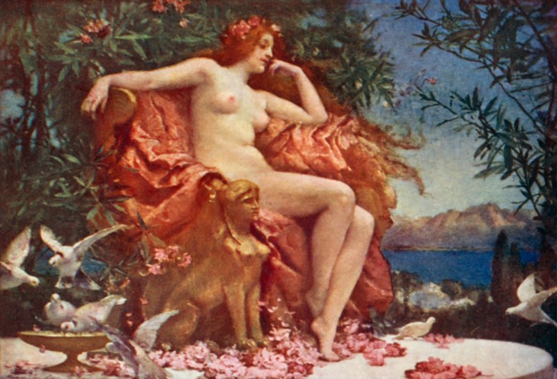 Enthroned Venüs by Henrietta Rae