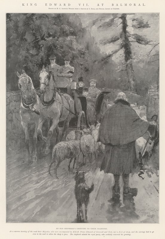 Balmoral'da Kral Edward VII by Henry Charles Seppings Wright