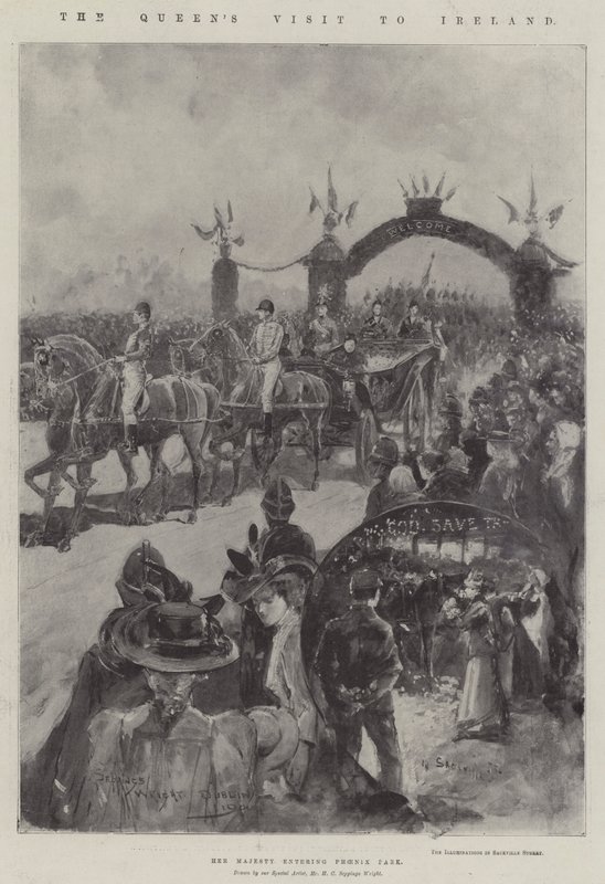 ಐರ್ಲೆಂಡ್ ಟರ್ಕಿಗೆ ರಾಣಿಯ ಭೇಟಿ by Henry Charles Seppings Wright