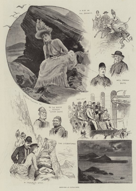 Ilfracombe'da Eskizler by Henry Stephen Ludlow