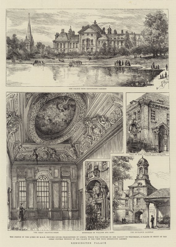 ಕೆನ್ಸಿಂಗ್ಟನ್ ಅರಮನೆ ಟರ್ಕಿ by Henry William Brewer