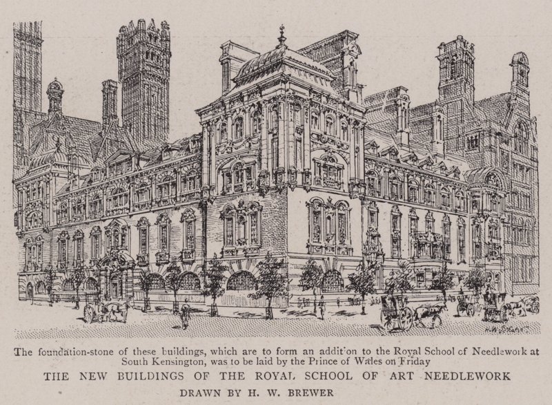 Royal School of Art Needlework'ün Yeni Binaları by Henry William Brewer