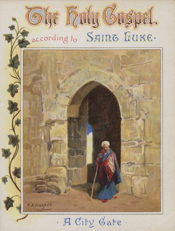 Bir şehir kapısı (chromolitho) by Henry Andrew Harper