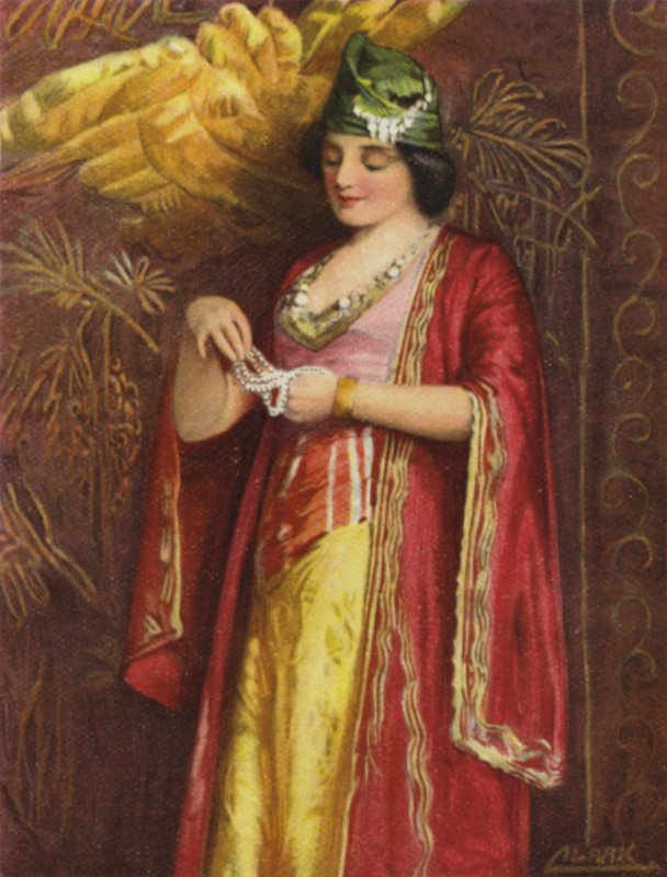 Bir tüccarın karısı, Şam (renkli taş) by Henry Andrew Harper