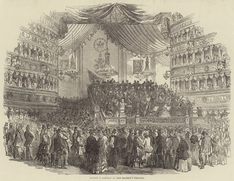 Majestelerinin Tiyatrosu'nda Ulusal Konser by Henry Anelay