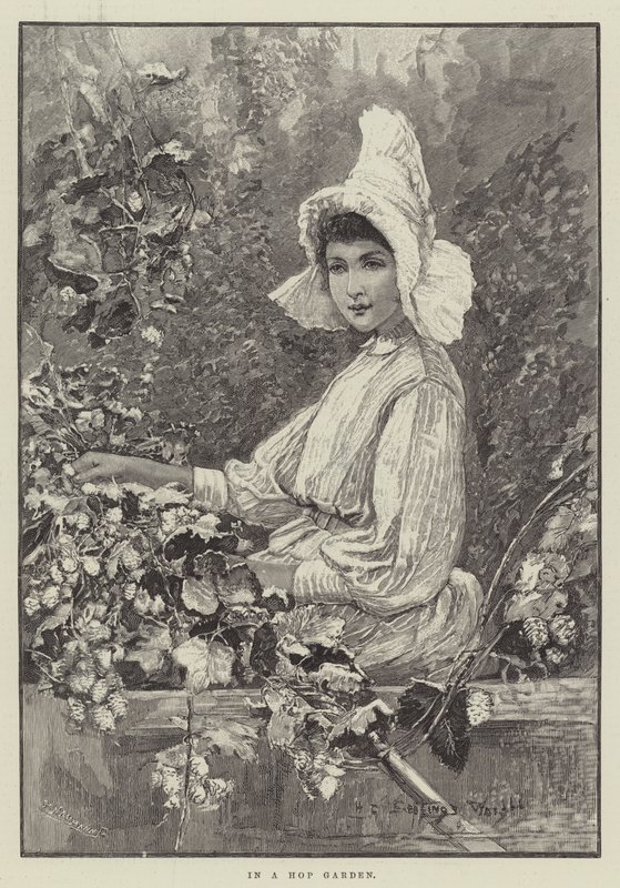 Bir Hop Bahçesinde by Henry Charles Seppings Wright