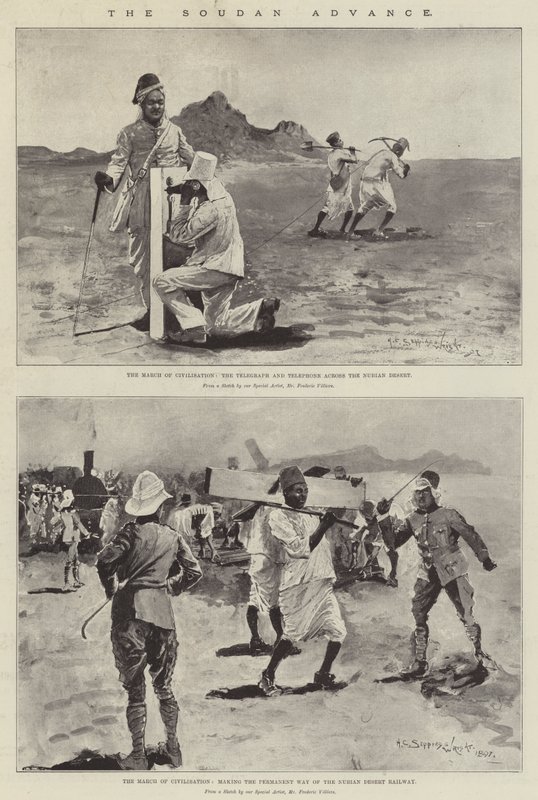 Sudan İlerlemesi (lito) by Henry Charles Seppings Wright