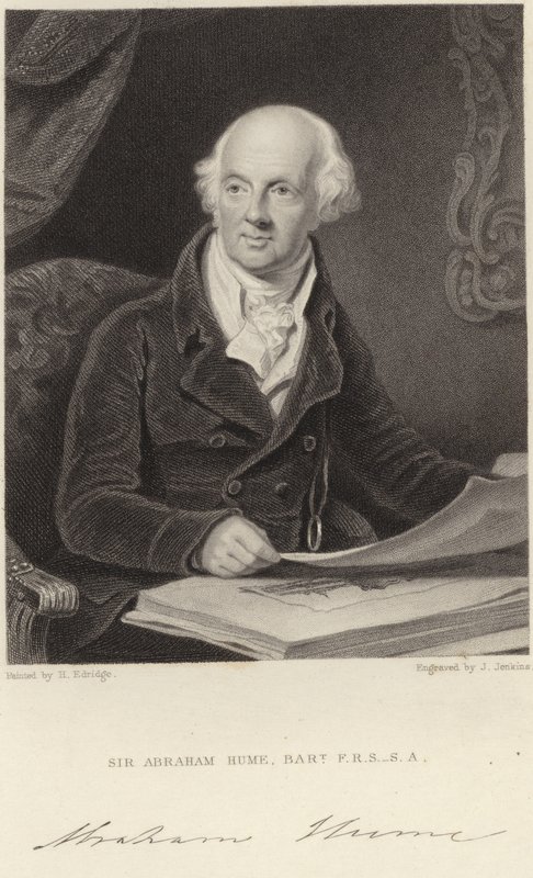 Sör Abraham Hume by Henry Edridge