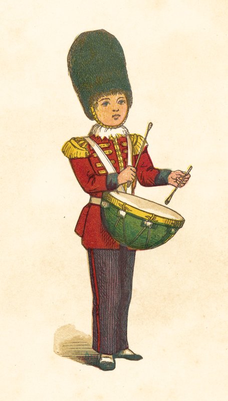 Küçük davulcu çocuk (renkli taş) by Henry Hetherington Emmerson