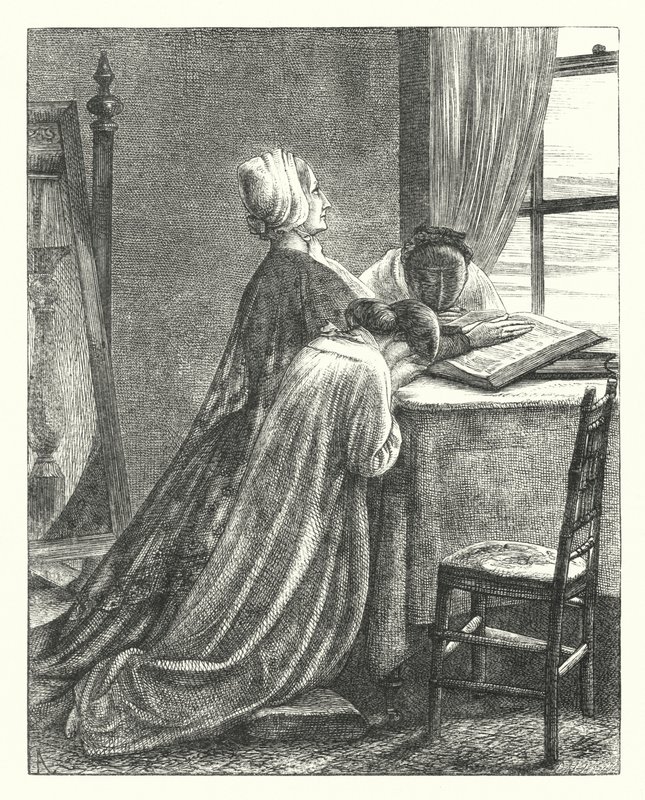 Akşam İlahisi (gravür) by Henry Hugh Armstead