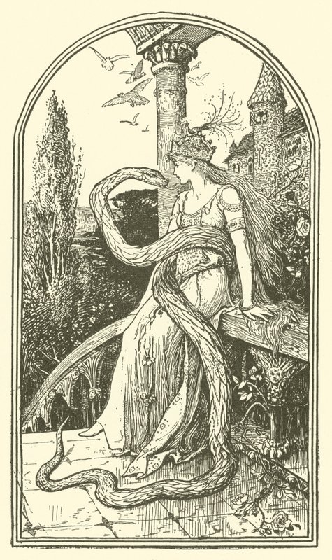 Büyülü Yılan (gravür) by Henry Justice Ford