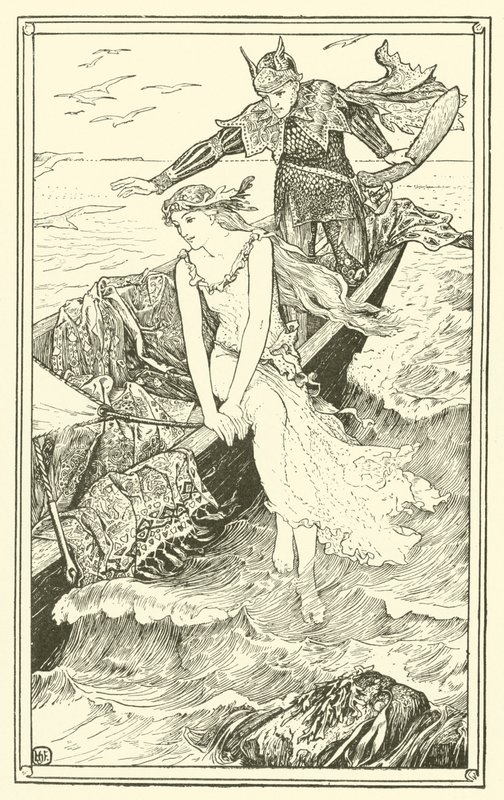 Altın Deniz Kızı (gravür) by Henry Justice Ford