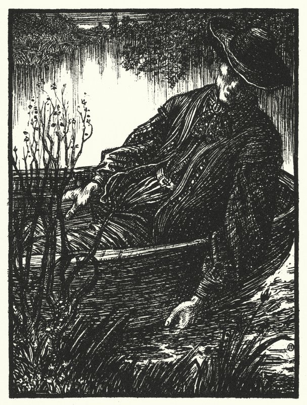 Matthew Arnold şiiri: Bilgin Çingene (gravür) by Henry Ospovat