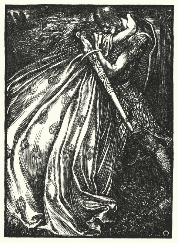 Matthew Arnold şiiri: Tristram ve Iseult (gravür) by Henry Ospovat