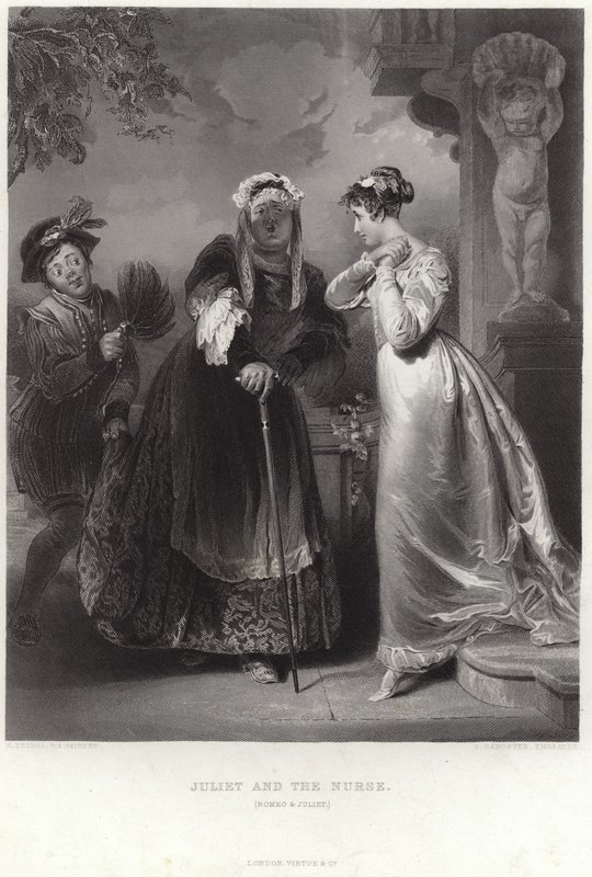 Juliet ve Hemşire by Henry Perronet Briggs