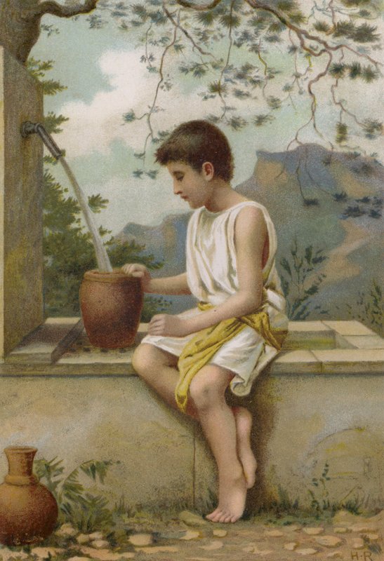 Benjamin (kromolito) by Henry Ryland