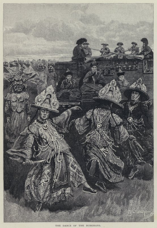 Burkhanların dansı (lito) by Henry Sandham