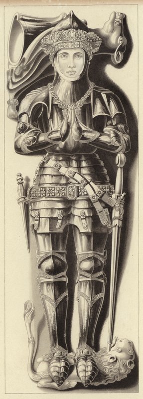 Sir Richard Vernon'un Heykeli by Henry Shaw