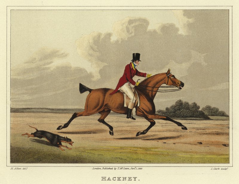 Hackney (kromolito) by Henry Thomas Alken