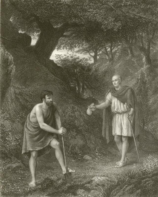 Timon ve Flavius by Henry Wallis