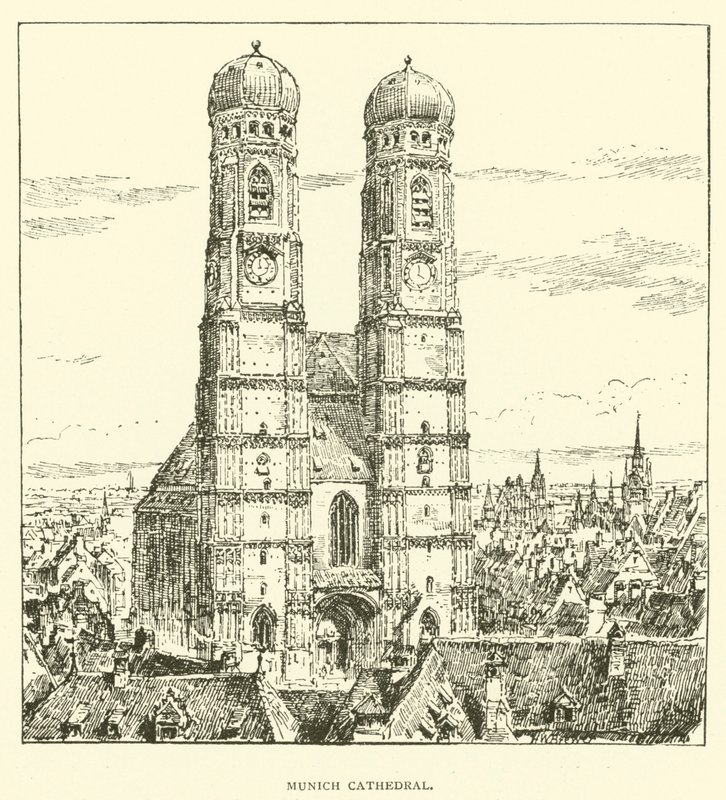 Münih Katedrali (gravür) by Henry William Brewer