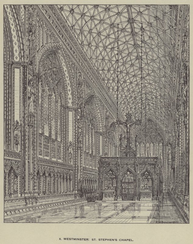 Westminster, Aziz Stephen Şapeli by Henry William Brewer