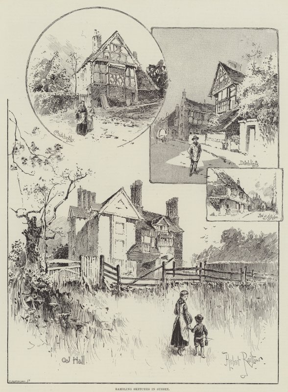ಸಸೆಕ್ಸ್ urk ನಲ್ಲಿ ರಾಂಬ್ಲಿಂಗ್ ಸ್ಕೆಚ್‌ಗಳು by Herbert Railton